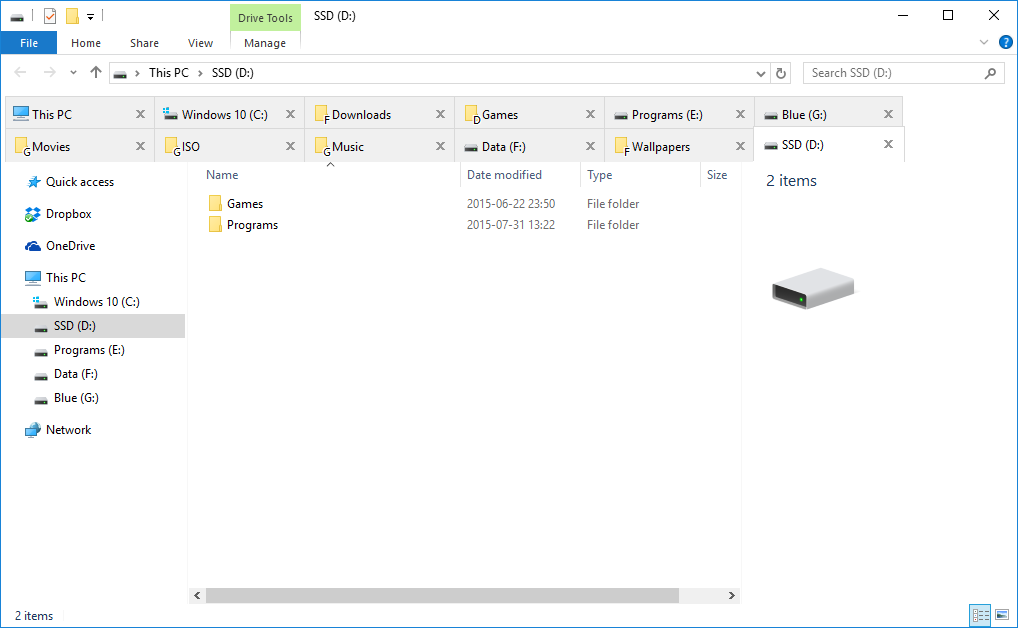 Add tabs to File Explorer