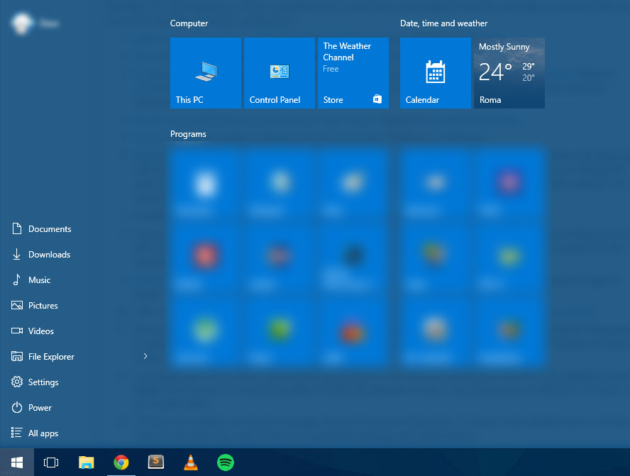 Windows 10: customize the Start Menu and remove unwanted items